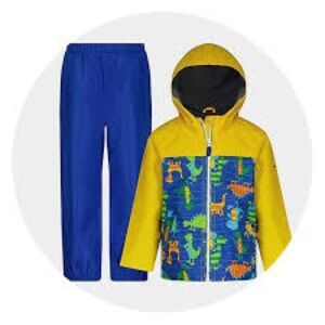 OshKosh B'gosh Cozy yellow and blue  Jacket and splash pants